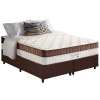 Cama Box King: Colchão Molas Ensacadas Anjos MasterPocket King Best Marrom + Base CRC Courano Brown(193x203) - 1