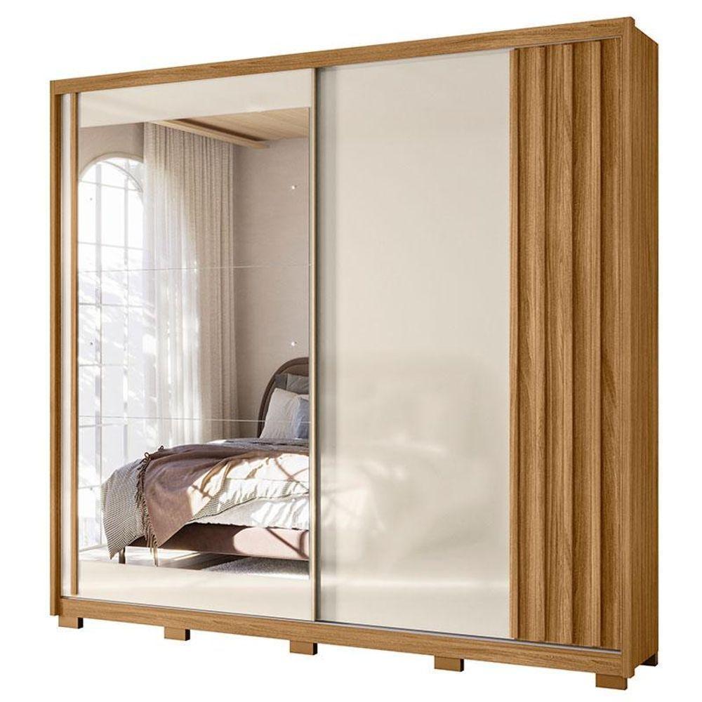 Guarda Roupa Casal Dhara E Cômoda Vênus Freijó Off White - Moval - 4