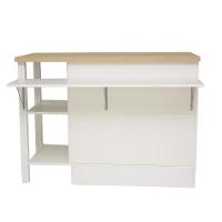 Bancada Gourmet Ilha Cozinha Ditália 2 Portas CD-1028 Branco - 5