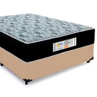 Cama Box Casal Sintético + Colchão Molas Ensacadas Sereneprime Sonnolux 138cm Bege Suporta Até 110kg Por Pessoa - 6