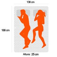 Cama Box Casal Sintético + Colchão Molas Ensacadas Sereneprime Sonnolux 138cm Bege Suporta Até 110kg Por Pessoa - 7