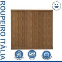 Guarda Roupa 3 Portas De Correr 4 Gavetas Itália Minastex Freijó - 10