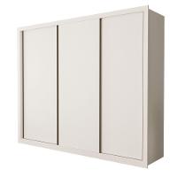 Guarda Roupa 3 Portas De Correr 6 Gavetas Nápoli Minastex Branco - 1