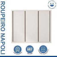 Guarda Roupa 3 Portas De Correr 6 Gavetas Nápoli Minastex Branco - 6