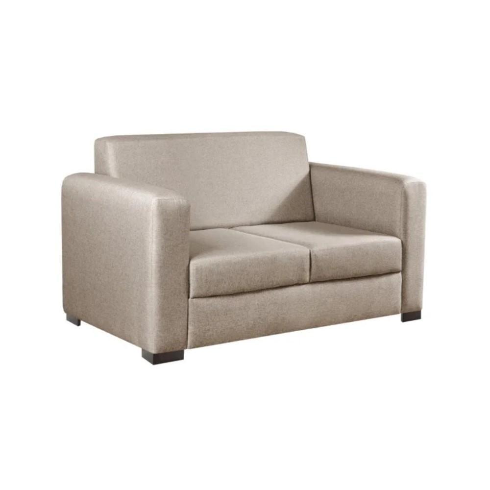 Sofá Basic 2 Lugares Linho Bege 1,50 M - 1
