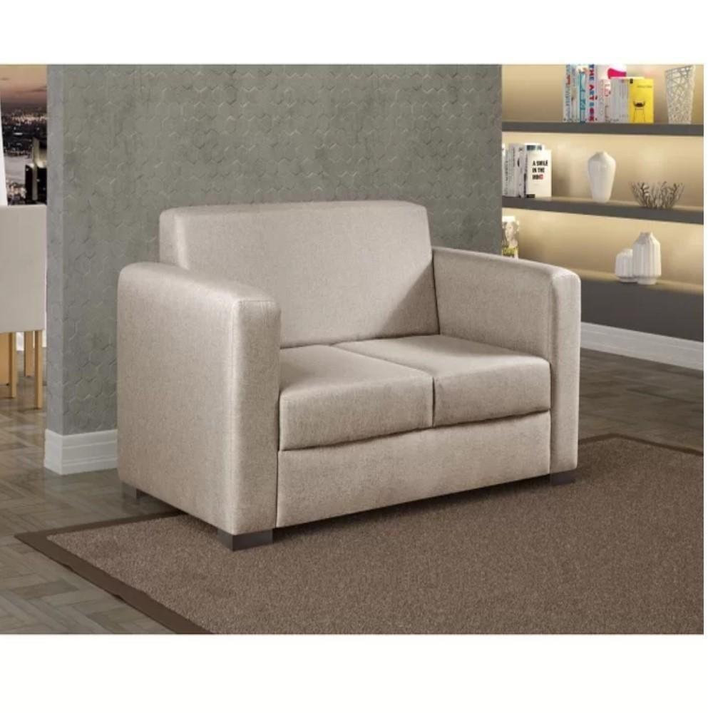 Sofá Basic 2 Lugares Linho Bege 1,50 M - 2