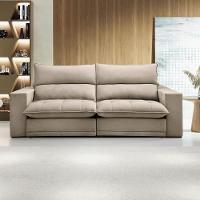 Sofá Retrátil E Reclinável Martinho Boucle Bege 2,30m - 2