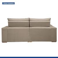 Sofá Retrátil E Reclinável Martinho Boucle Bege 2,30m - 9