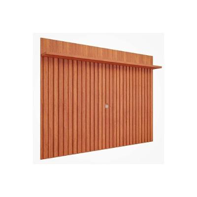 Painel Quarto P/tv Até 70 Pol Trend 100% Mdf Ripado C/ Prateleira 180x135cm Cinamomo - Permóbili