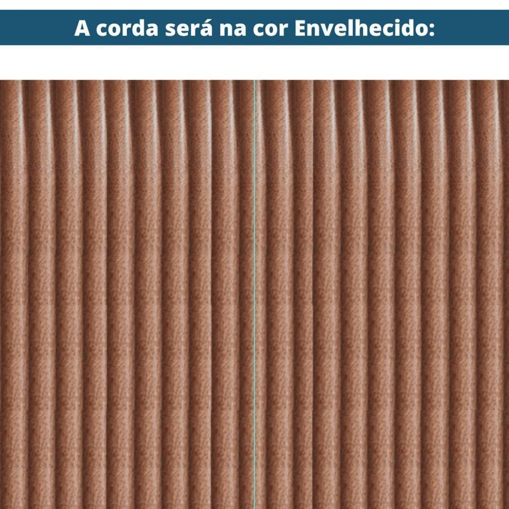 Poltrona Com Braços Gandú Ozki Madeira Eucalipto Cedro Tecido Bege Corda Couro Reconstituído - 7