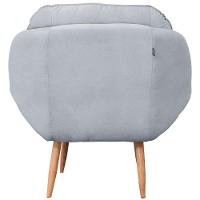 Poltrona Cadeira Landal Poltrona Sala Com Apoio De Braço Em Fibra Siliconizada - SentôGrafite