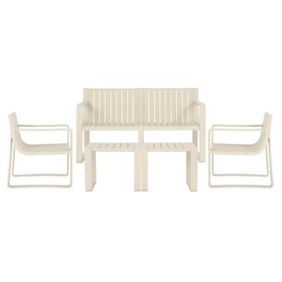 Conjunto 2 Poltronas, 1 Sofá 2 Lug E 2 Mesas área Externa Verte Eco Rivatti Fibra Natural Bambu