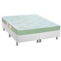 Cama Box King: Colchão Espuma Castor D33 Sleep Max + Base CRC Courano White(193x203) - 1