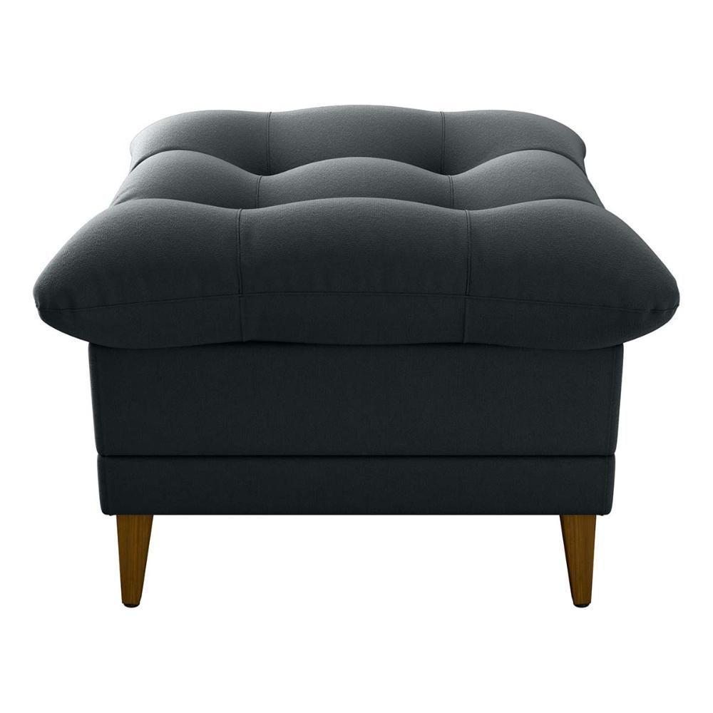 Poltrona De Amamentação Com Puff Montreal Suede Cinza Matrix Suede Cinza - 6