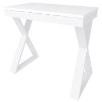 Mesa Escrivaninha 90cm Veneti E Estante Livreiro 90x187cm Lean A06 Branco - Mpozenato - 10