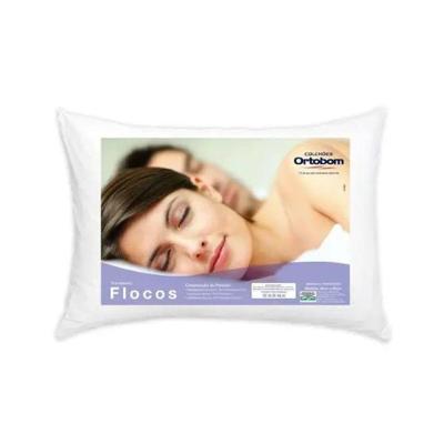 Travesseiro Flocos Conforto C15 Ortobom Branco