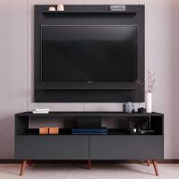Painel Para Tv 50 Pol Senna E Rack Bancada 136cm Versa Z34 Preto - Mpozenato - 6
