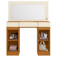 Penteadeira Camarim Com Espelho Studio Beauty A02 Off/cinamomo - Mpozenato - 5