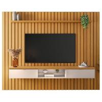 Painel Tv 70 Pol You 2.2 Com Bancada Illusion Cinamomo/off - Hb Móveis - 2