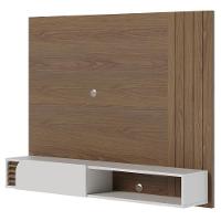Painel Para Tv 55 Pol Com Bancada Madrid C05 Amêndoa/off White Matte - Mpozenato - 8