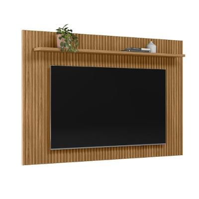 Painel Tv 75 Pol 201cm Ripado Com Prateleira Benty Nature L06 - Mpozenato