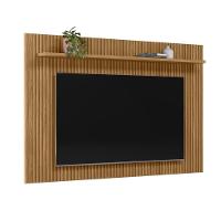 Painel Tv 75 Pol 201cm Ripado Com Prateleira Benty Nature L06 - Mpozenato - 1