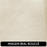 Sofá 3 Lugares Living 180cm E 1 Poltrona Giratória Garbin Z08 Boucle Bege - Mpozenato - 7