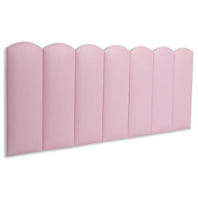 Cabeceira Casal Kit 7 Placas Modelo Nuvem - Courino Rosa