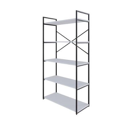 Estante C/05 Prateleiras 152x80x33cm Yon Branco Tx/est.preta Branco Tx/est.preta