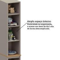 Paneleiro 2 Portas 40cm Lumina Luciane Móveis Cinammon/freijó