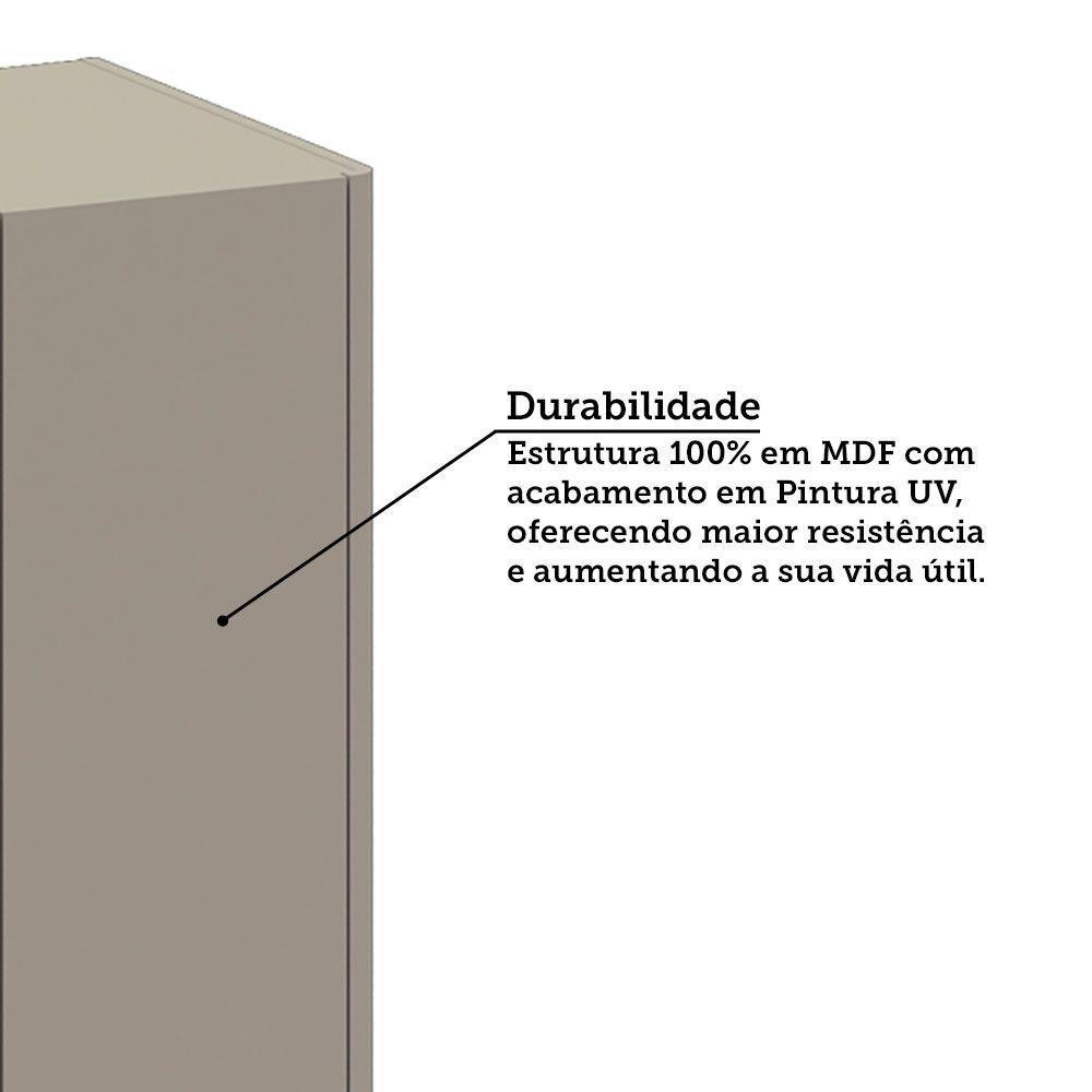 Paneleiro 4 Portas 70cm Lumina Luciane Móveis Cinammon/freijó - 5