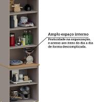 Paneleiro 4 Portas 70cm Lumina Luciane Móveis Cinammon/freijó - 3