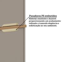 Paneleiro 4 Portas 70cm Lumina Luciane Móveis Cinammon/freijó