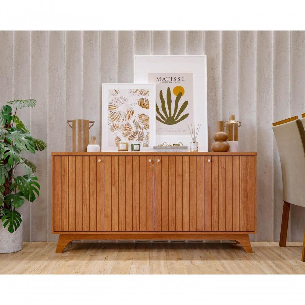 Buffet 4 Portas 100% Mdf Isa Cinamomo Cimol - 2