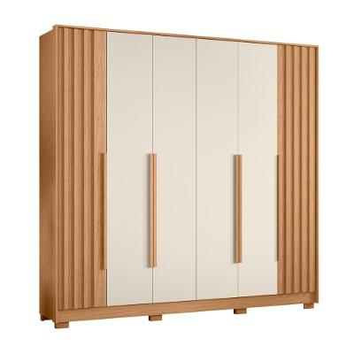 Guarda Roupa Deville 237cm 6 Portas 4 Gavetas Com Pés Freijo off White