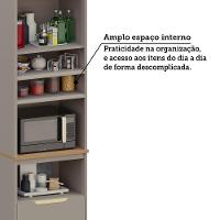 Cozinha Completa 6 Peças Com Tampo Lumina Luciane Móveis Cinammon/Freijó - 5