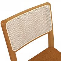 Conjunto Sala De Jantar Madeira Maciça 6 Cadeiras Kappesberg Bouclé Terracota - 5