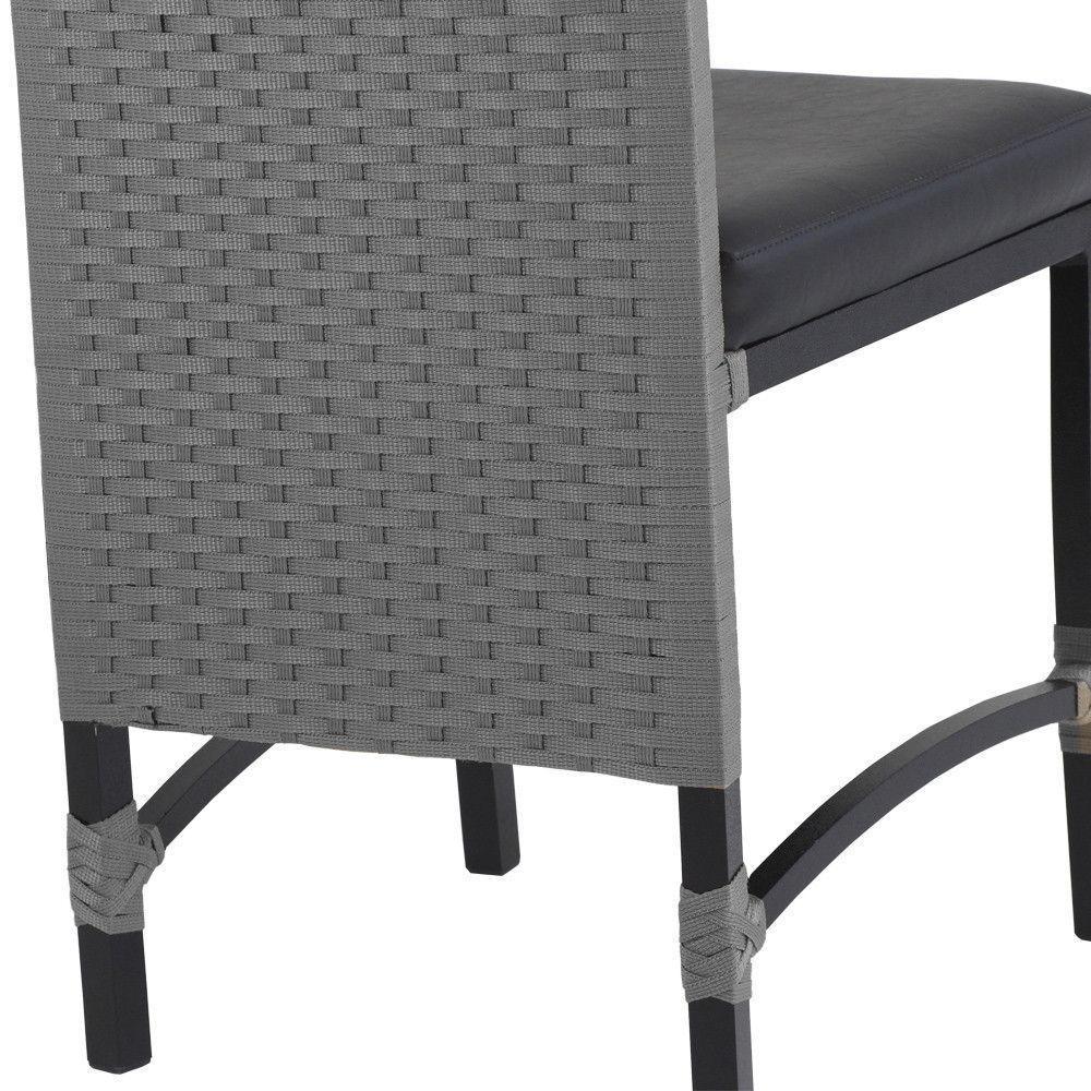 Cadeira Corda Náutica Saia Longa Cozinha área Edícula Prata - 1