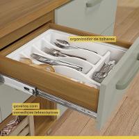 Cozinha Compacta 100% Mdf 2 Peças Princesa Freijó/off White Nesher Freijó/off White - 8