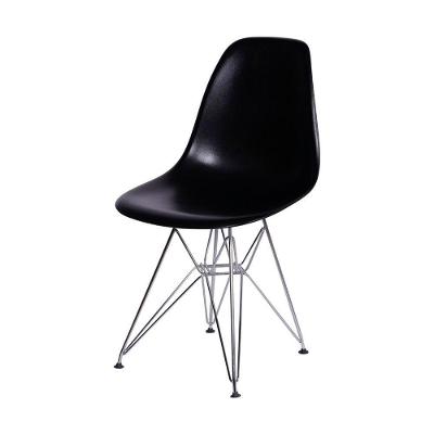 Cadeira Em Polipropileno Or-1102 Com Base Cromada Or Design Preto