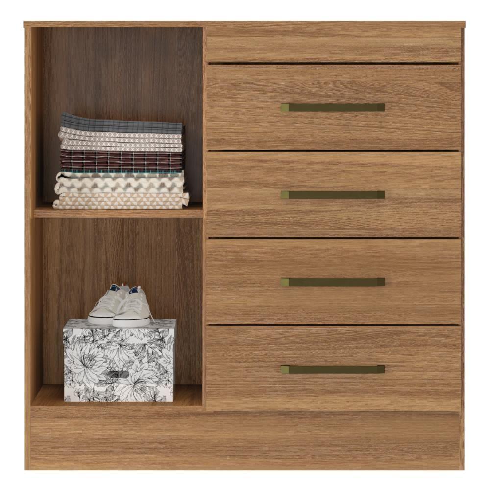 Cômoda 4 Gavetas 1 Porta Montevideu Amendola Touch Demóbile Amendola Touch - 2