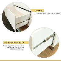 Cozinha Completa 5 Portas E 5 Gavetas 100% Mdf Rainha Branco/nature Nesher Branco/nature - 1
