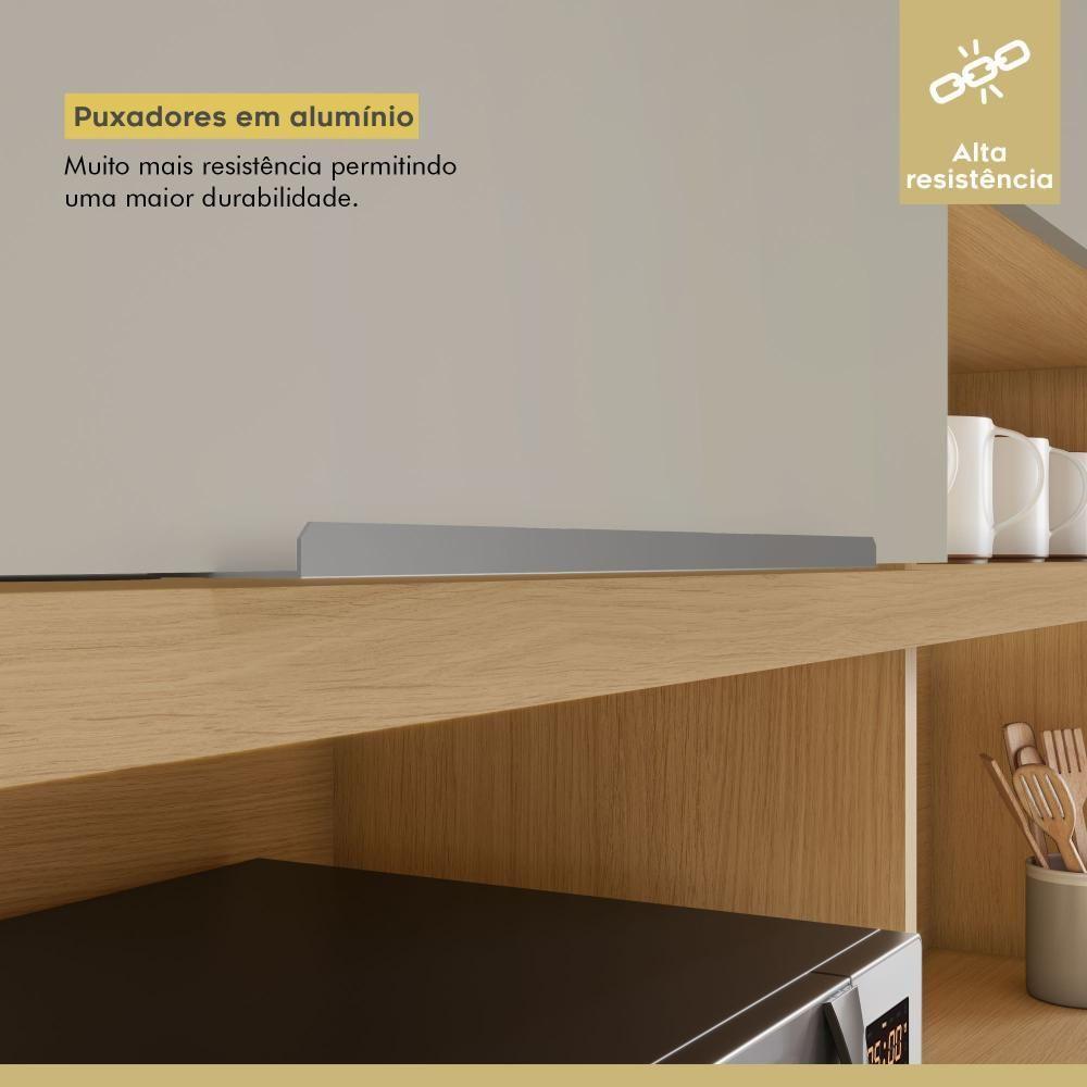 Cozinha Realeza 6 Portas 3 Gavetas 100% Mdf Realeza Carvalho/greige Nesher Carvalho/greige - 5