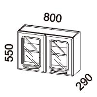 Armário De Cozinha De Aço Aéreo Duplo Star Com Vidro – Branco E Preto Branco Com Preto - 5