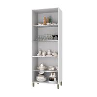 Paneleiro 4 Portas Com Vidros Reflecta Firenze Branco Indekes Branco - 3