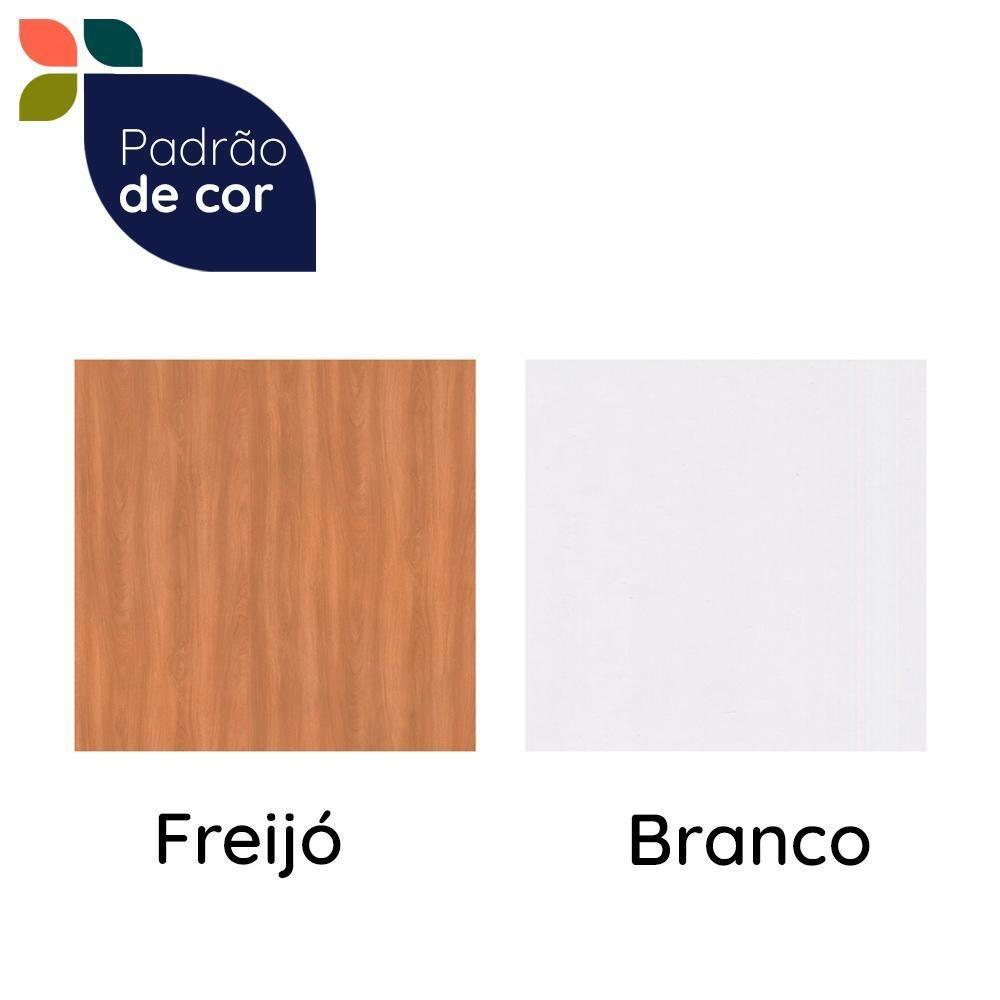 Armário De Cozinha Paneleiro Telasul âmbar 2 Portas 1 Gaveta Freijó Com Branco Freijó Com Branco - 9