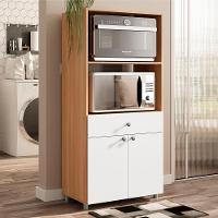 Armário De Cozinha Paneleiro Telasul âmbar 2 Portas 1 Gaveta Freijó Com Branco Freijó Com Branco - 1