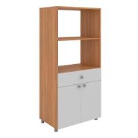 Armário De Cozinha Paneleiro Telasul âmbar 2 Portas 1 Gaveta Freijó Com Branco Freijó Com Branco - 2