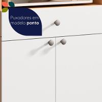 Armário De Cozinha Paneleiro Telasul âmbar 2 Portas 1 Gaveta Freijó Com Branco Freijó Com Branco - 7