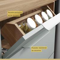 Cozinha Modulada 5 Peças E 5 Gavetas 100% Mdf Marquesa Nature/verde Nesher Nature/verde - 7